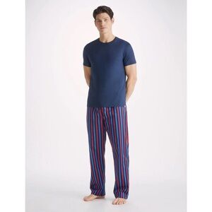Derek Rose | Blue and Red Striped Pajama Pants ~ 100% Cotton Size Small
